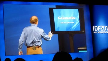 GestureTek demo at IDF