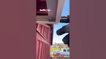 Simple soffit j trim trick.