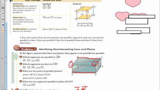 Geometry Chapter 3-1 Lines and Angles