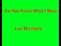 Do You Know What I Mean - Lee Michaels - with lyrics