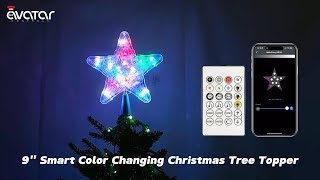 Celebrity 7"/9" Christmas Star Tree Topper with Smart LED Lightings Net Worth