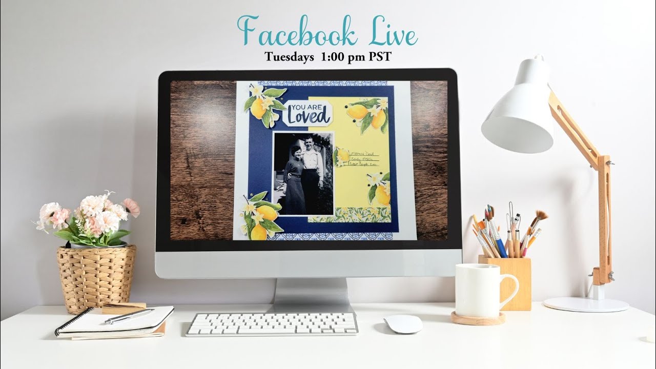 Mediterranean Blooms Scrapbook Layout