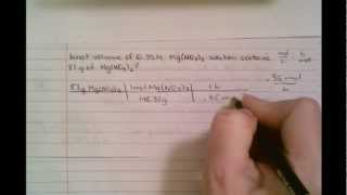 Solution Chemistry - Example 1
