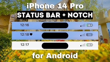 iPhone 14 Pro Status Bar with iOS Notch