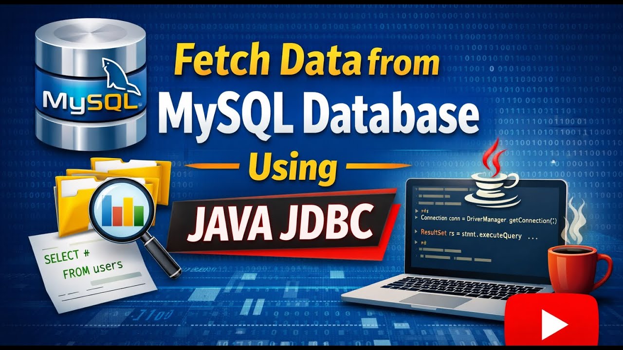 Fetch Data from MySQL Database using Java JDBC - YouTube