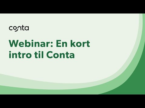 Webinar: Kort intro til Conta