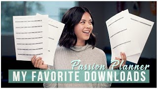 My Favorite Passion Planner Downloads | 2019