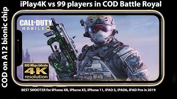 COD Mobile | iPhone XR | Call of Duty mobile | A12 chip | COD mobile maximum visuals | 4K