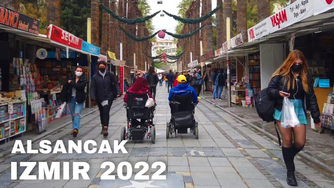 Izmir, तुर्किये | alsancak | पैदल यात्रा 4K