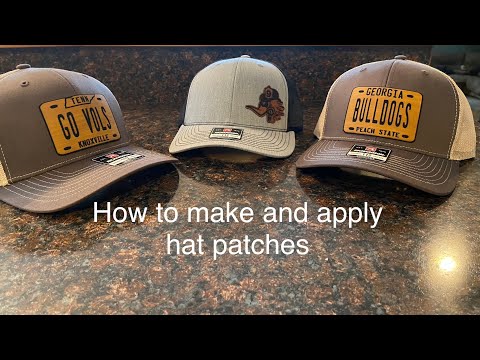 putting patches on hat with heat press｜TikTok Search