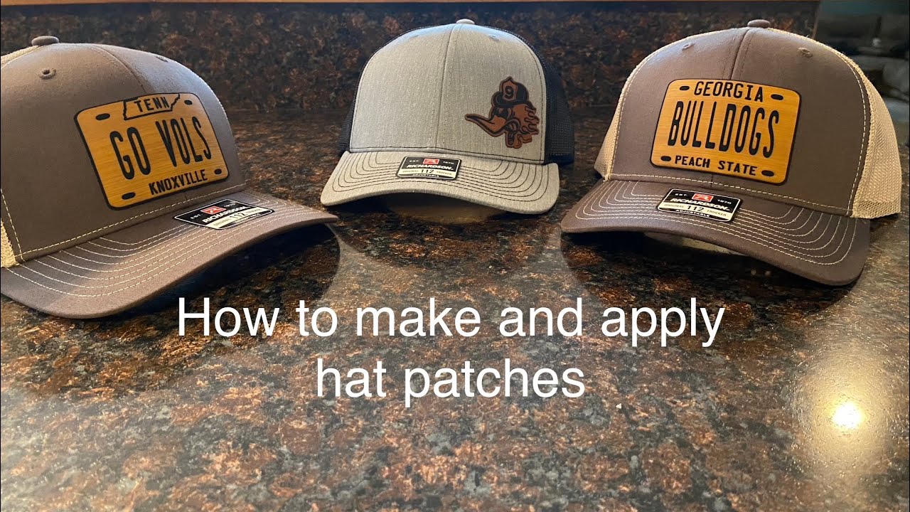 Heat Pressing Leather Patches On Hats! 