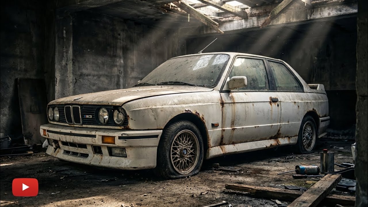 ASMR Restoration of 1988 White BMW M3 E30 from Abandoned Condition to Like-New Finish Build