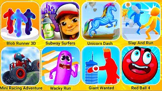 Blob Man Run, Subway Hero Run, Unicorn Dash, Slap And Run, Mini Racing Adventure, Wacky Run... screenshot 5