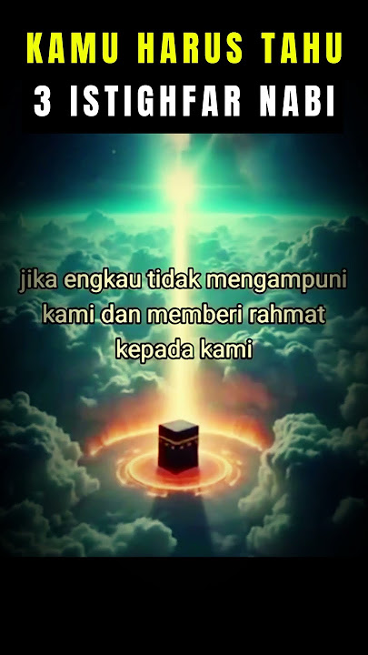 Inilah 3 Istighfar Nabi #doa #dzikir #istighfar #shorts #fyp