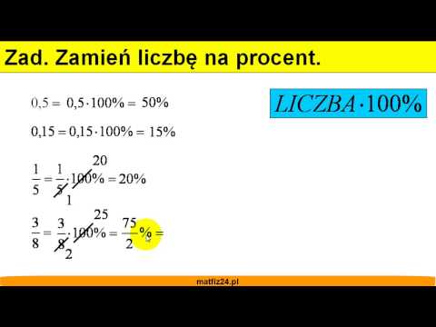 Jak zamienić liczbę na procent - Matfiz24.pl