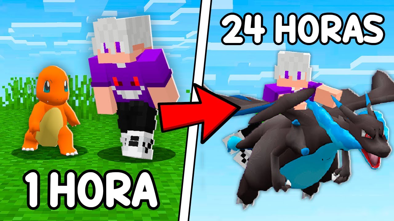 24 HORAS PARA SER CAMPEÃO NO MINECRAFT PIXELMON!
