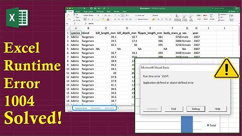 [Solved] Excel Runtime Error 1004 Application-Defined Or Object-Defined Error | Excel Tech & Tricks