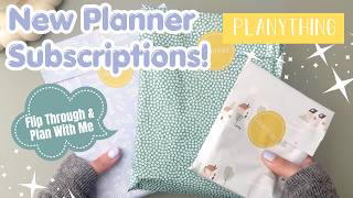 New October Planything Sticker Books & Washi Subscriptions | Unboxing & Plan With Me | Autumn