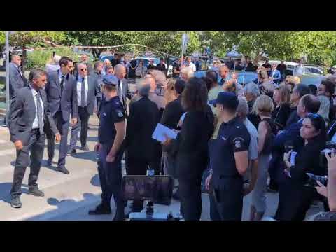 Κηδεία Λένας Σαμαρά: Ο Αντώνης Σαμαράς