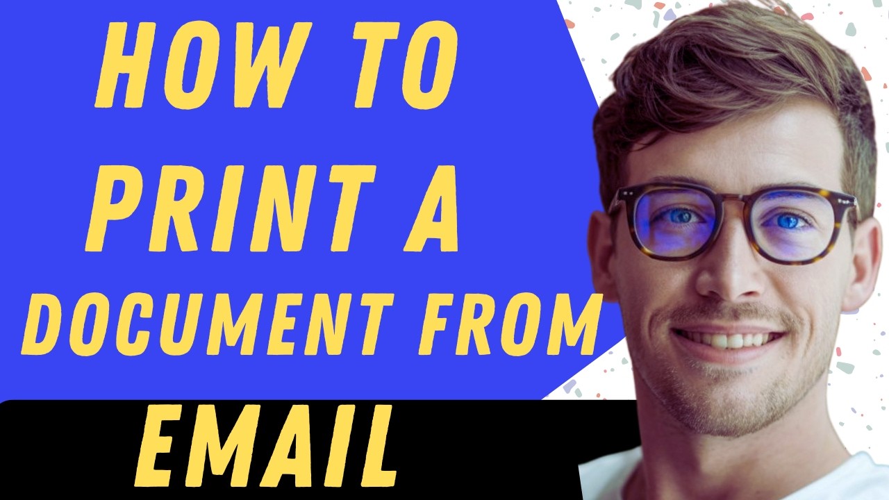 How To Print A Document From Email - Full Guide - YouTube