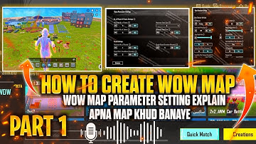 🌍 How to Create WOW Maps! Full WOW Parameter Settings Explained Step-by-Step 🔥 #pubgmobile 