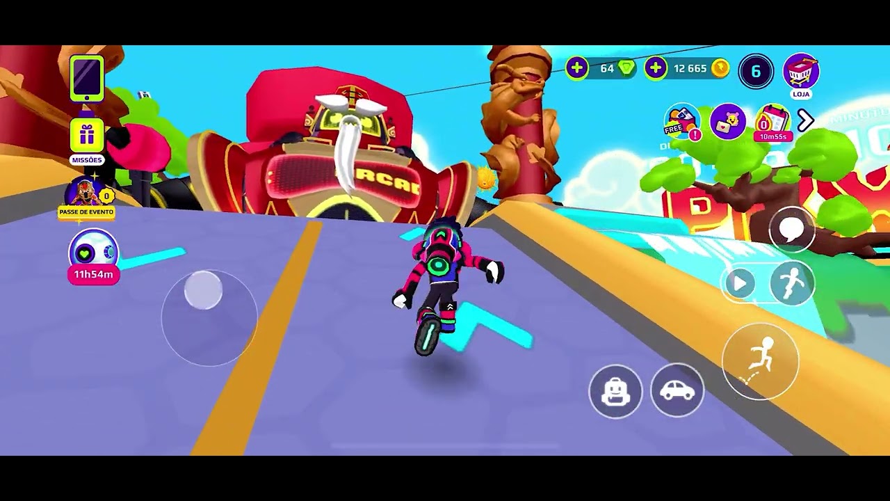 Miguel jogando PKXD com amigo deles escreve no canal ￼