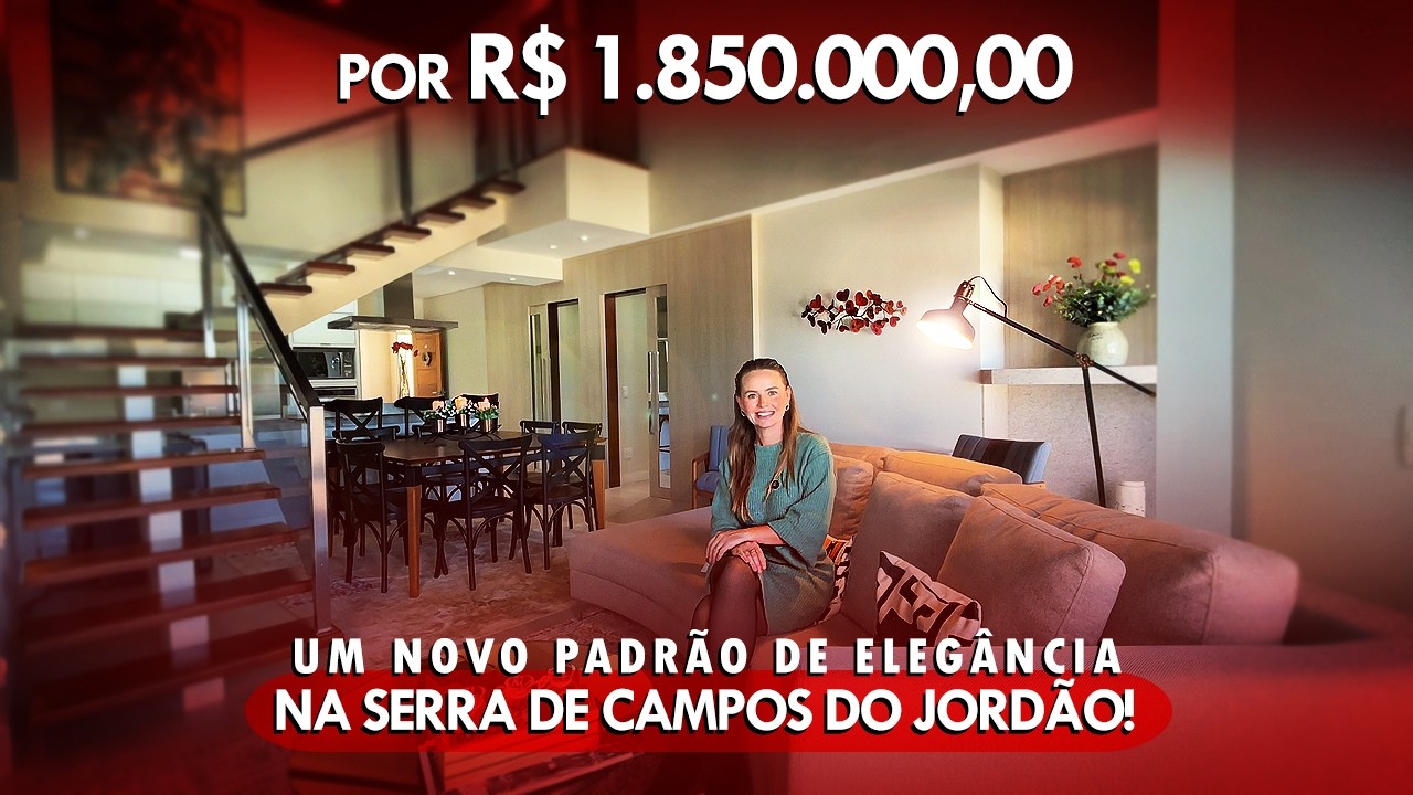 Vídeo do Imóvel: Apartamento Duplex com 4 dormitórios à venda, 187 m² por R$ 1.850.000 - Morro Do Elefante - Campos do Jordão/SP