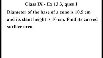 Class 9 Maths | Chapter 13 | Exercise 13.3 Q1 | Surface Areas And Volumes | class 9 ex 13.3 ques 1