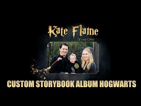Kate Flame Custom Storybook Album at Hogwarts