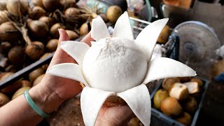 Цветок кокоса?! Блестящая идея приготовить кокосовое желе | Уличная еда Вьетнама