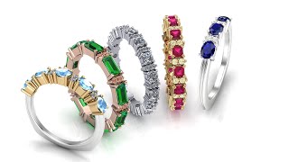 Trendy Jewelry Designs - Eternity And Family Bands- CounterSketch