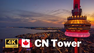 Toronto from Above: 4K Drone Views  CN Tower, Rogers Centre, Roundhouse Park