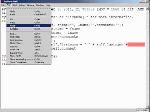 Python Training | Classes - Object-Oriented Python Programming - YouTube