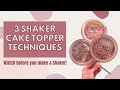 How to make a DIY 3D Shaker Cake Topper Tutorial/ Step by Step for Beginners / Cricut/Silhouette