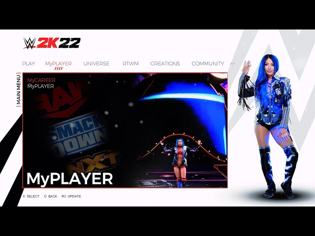 WWE 2K22 MENU MOD (NBA STYLE)