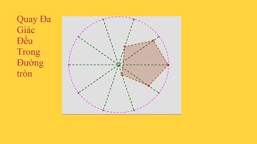 Quay Đa Giác Đều Trong Đường Tròn #shorts  #geogebra