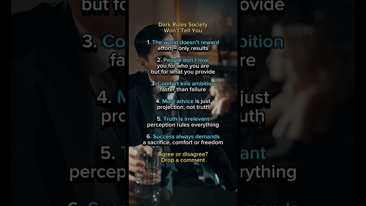 Dark Rules Society Won’t Tell You 