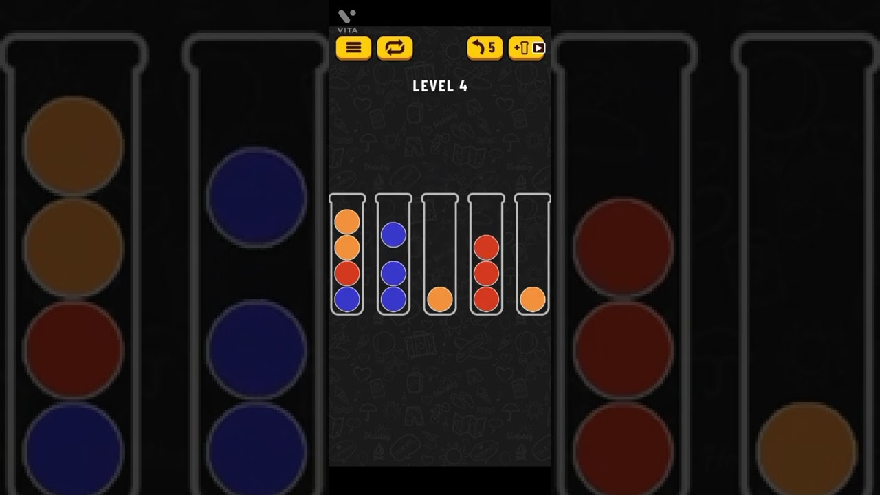 Ball Sort Puzzle Level 1 to 5