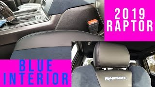 NEW! 2019 RAPTOR- INTERIOR BLUE ACCENT PACKAGE