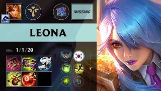 (LNG MISSING) Leona Support vs Karma - KR Challenger Patch 26.14
