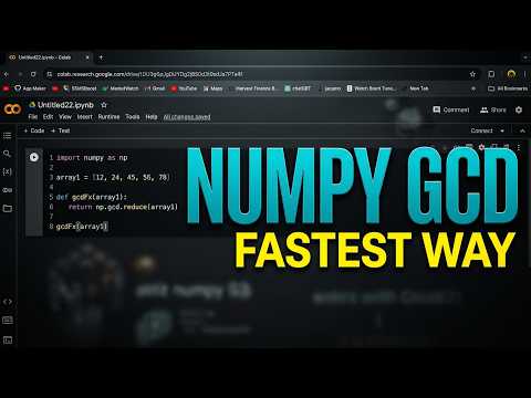 Python Numpy Greatest Common Divisor GCD Function