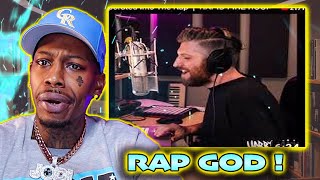 FIRST TIME REACTING TO HARRY MACK'S LIVE | Harry Mack Rap God Freestyle - REACTION
