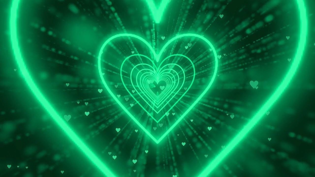 Download Green Hearts Abstract Wallpaper | Wallpapers.com