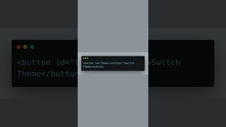 Build a Theme Switcher in Seconds! #WebDevelopment