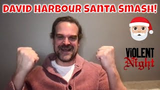 David Harbour talks Violent Night, action Santa and his new merchandising