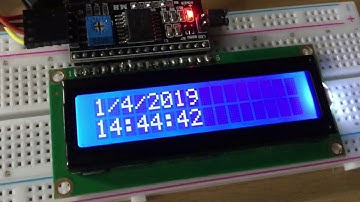 How to make a digital clock whit arduino,lcd and DS1302 Arduino real time clock