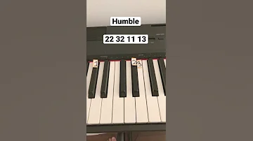 Humble - Kendrick Lamar (Easy Piano Tutorial)