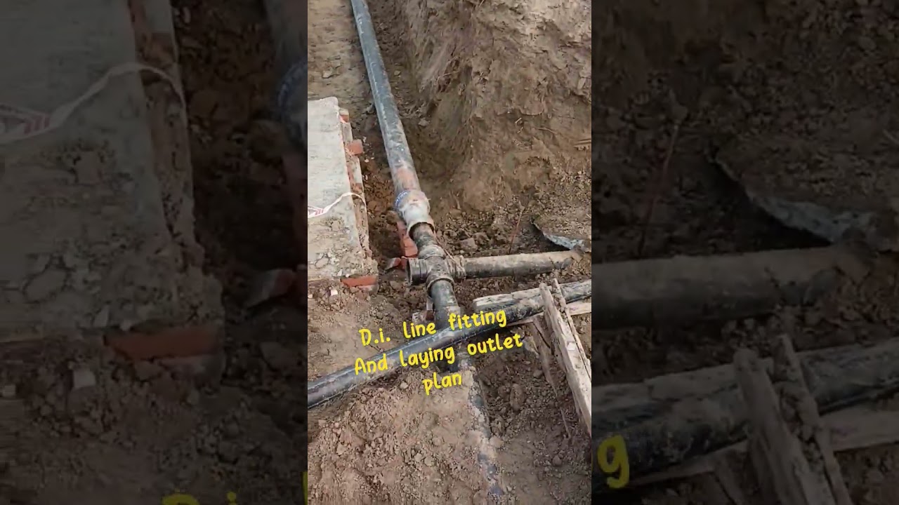 D.I fitting and laying pipe .100 mm how d.i. pipe laying at site 