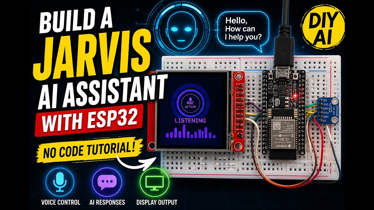 Build a Jarvis AI Assistant with ESP32 (No Code Tutorial) - YouTube