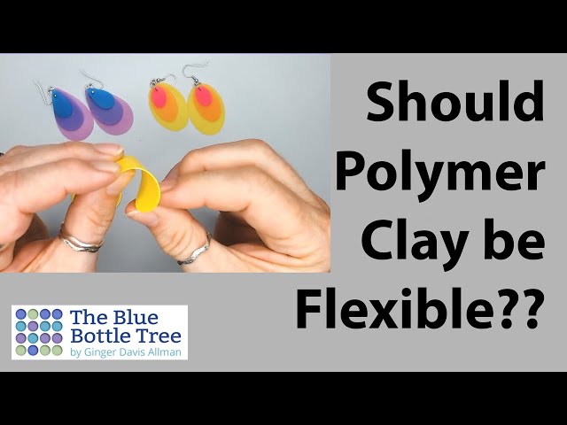 Dimensional Glaze on Polymer Clay - The Blue Bottle Tree